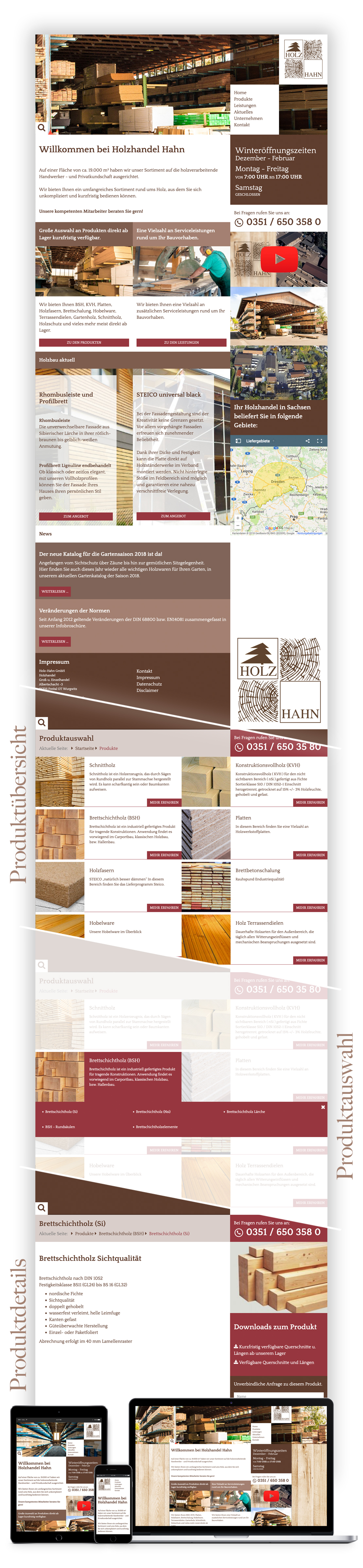 Website Holzhandel Hahn